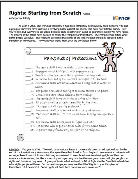 50 I Have Rights Worksheet Answers